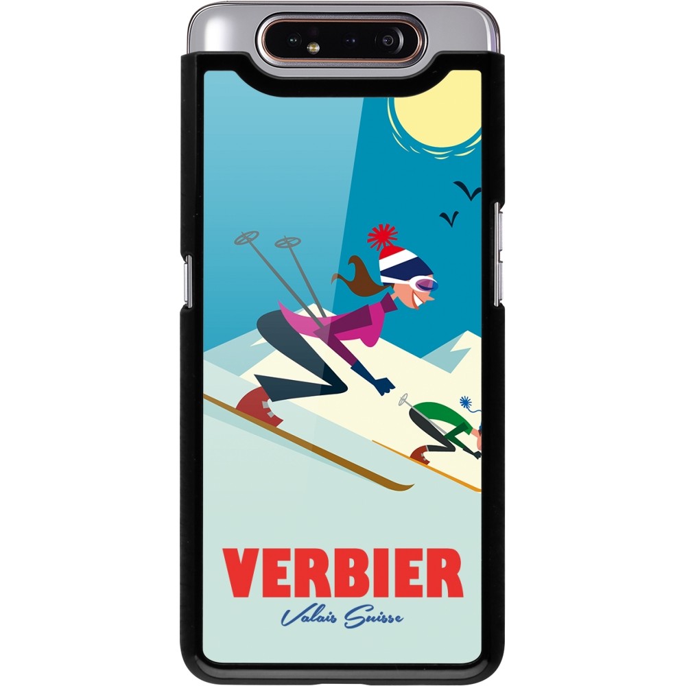 Samsung Galaxy A80 Case Hülle - Verbier Ski Downhill