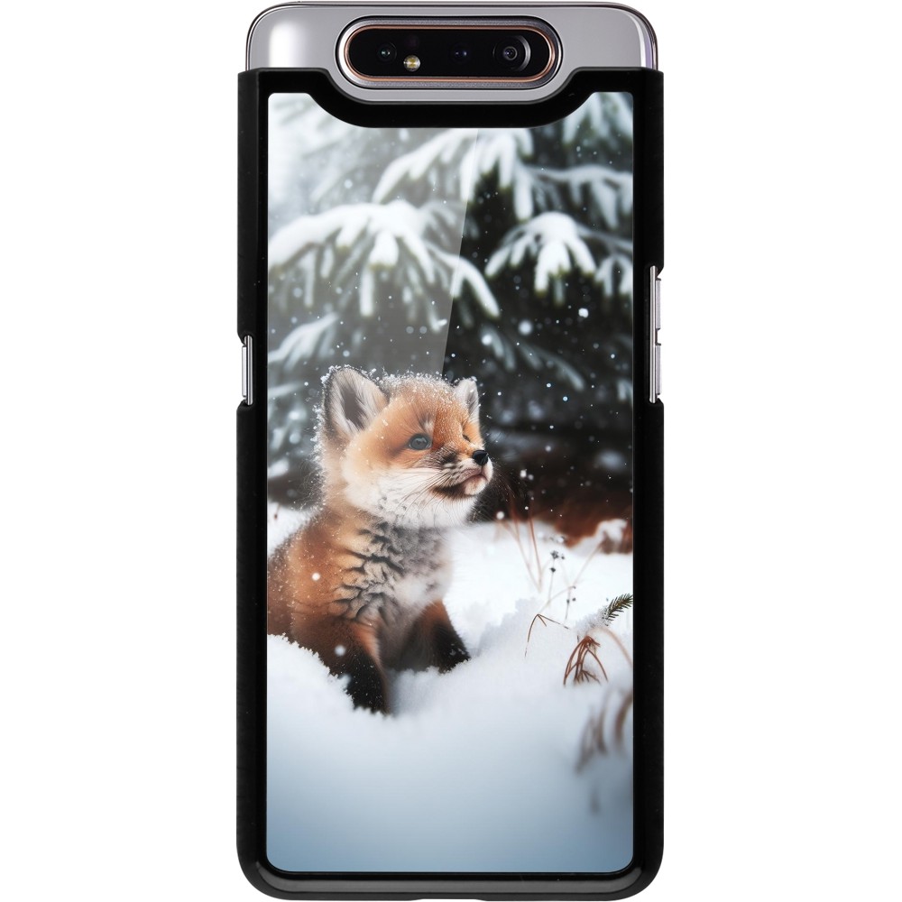 Coque Samsung Galaxy A80 - Noël 2023 Renardeau sapin