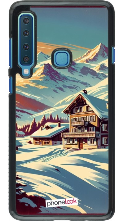 Coque Samsung Galaxy A9 - Chalet montagne enneigée