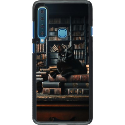 Coque Samsung Galaxy A9 - Chat livres sombres