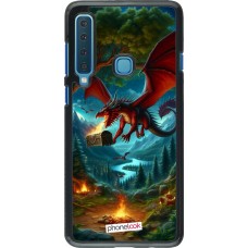 Coque Samsung Galaxy A9 - Dragon Volant Forêt Trésor