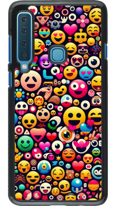 Coque Samsung Galaxy A9 - Emoji Mix Color