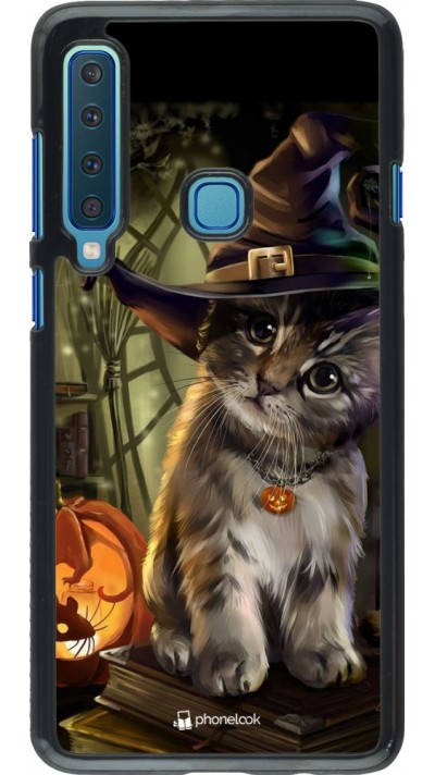 Coque Samsung Galaxy A9 - Halloween 21 Witch cat