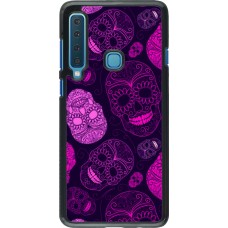 Coque Samsung Galaxy A9 - Halloween 2023 pink skulls