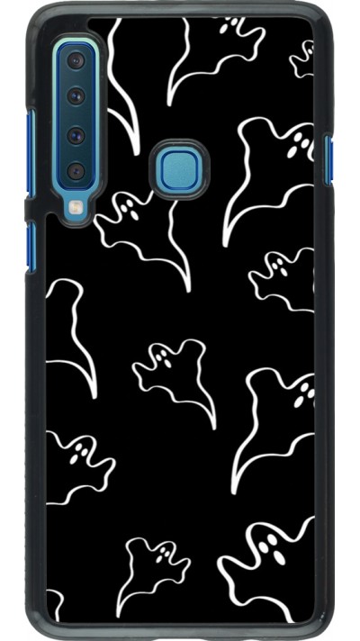 Coque Samsung Galaxy A9 - Halloween 2024 black and white ghosts