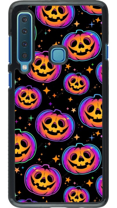 Coque Samsung Galaxy A9 - Halloween 2024 rainbow pumpkins