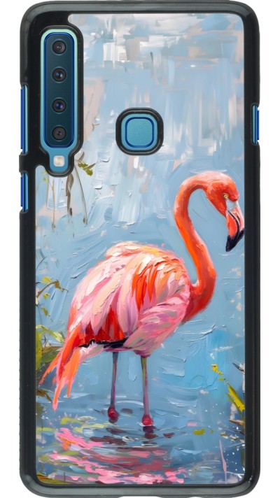 Coque Samsung Galaxy A9 - Paint Flamingo