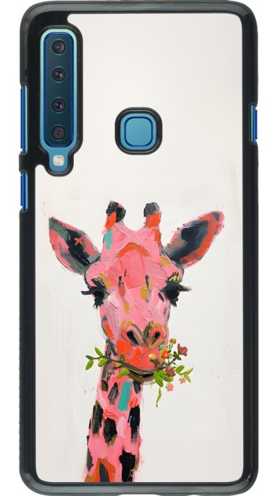 Coque Samsung Galaxy A9 - Pink Girafe Paint