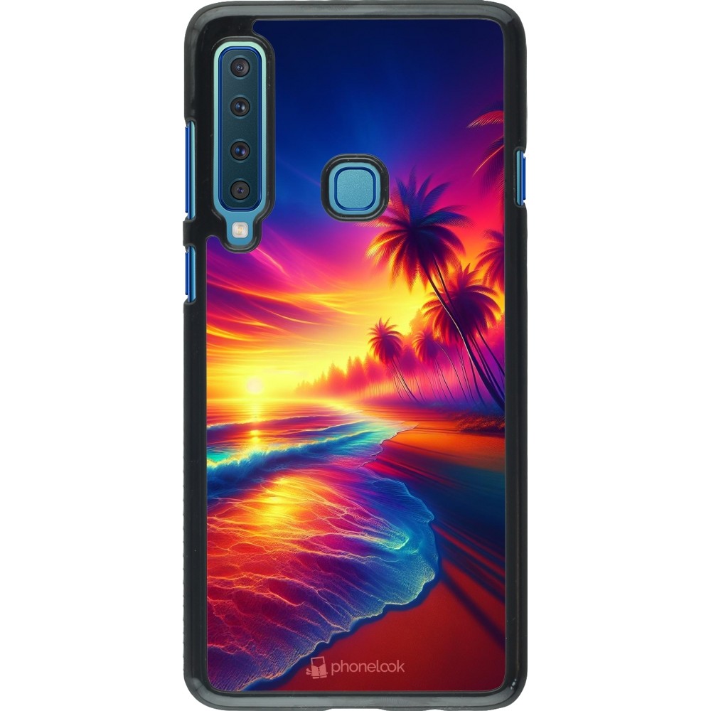 Samsung Galaxy A9 Case Hülle - Strand Sonnenuntergang auffällig