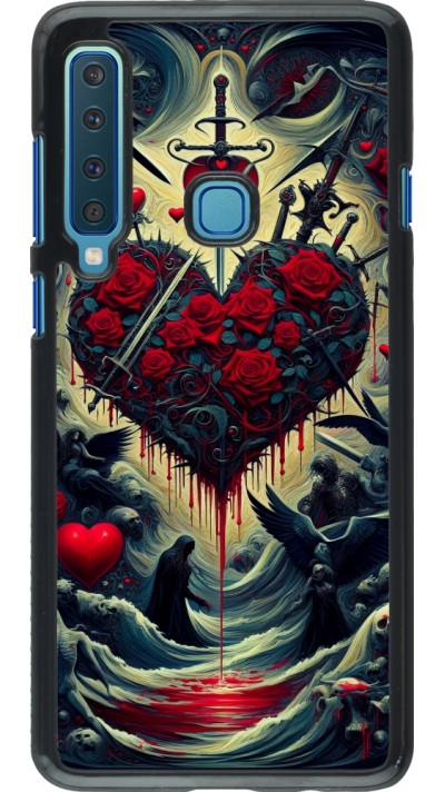 Coque Samsung Galaxy A9 - Dark Love Coeur Sang