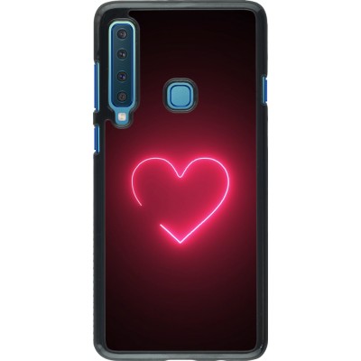 Coque Samsung Galaxy A9 - Valentine 2023 single neon heart