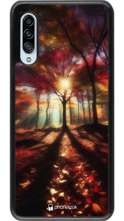 Coque Samsung Galaxy A90 5G - Automne doré glare