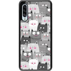 Coque Samsung Galaxy A90 5G - Chats gris troupeau