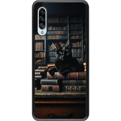 Coque Samsung Galaxy A90 5G - Chat livres sombres