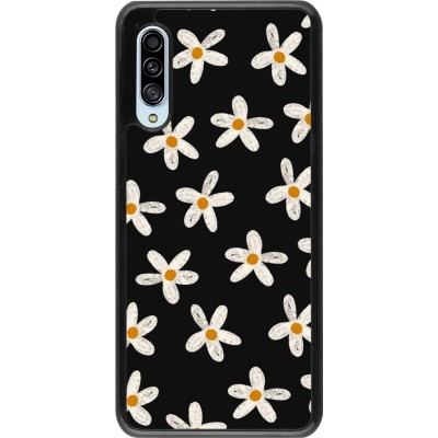 Coque Samsung Galaxy A90 5G - Easter 2024 white on black flower