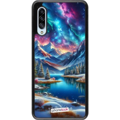 Coque Samsung Galaxy A90 5G - Fantasy Mountain Lake Sky Stars