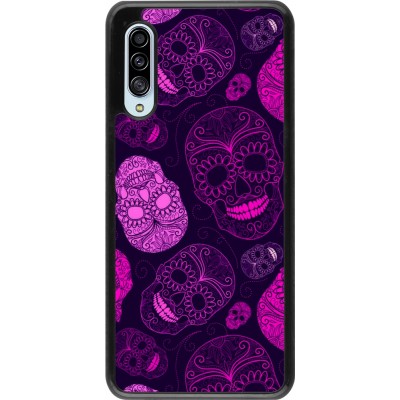 Coque Samsung Galaxy A90 5G - Halloween 2023 pink skulls