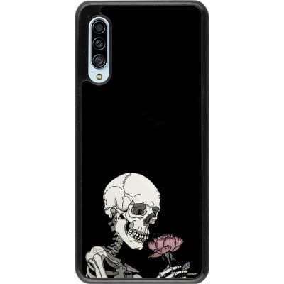 Coque Samsung Galaxy A90 5G - Halloween 2023 rose and skeleton