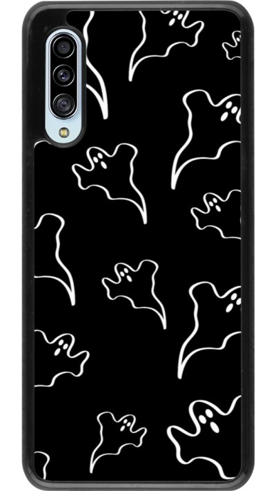 Coque Samsung Galaxy A90 5G - Halloween 2024 black and white ghosts