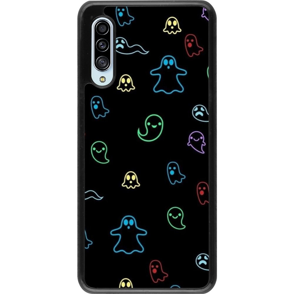 Coque Samsung Galaxy A90 5G - Halloween 2024 colorful ghosts