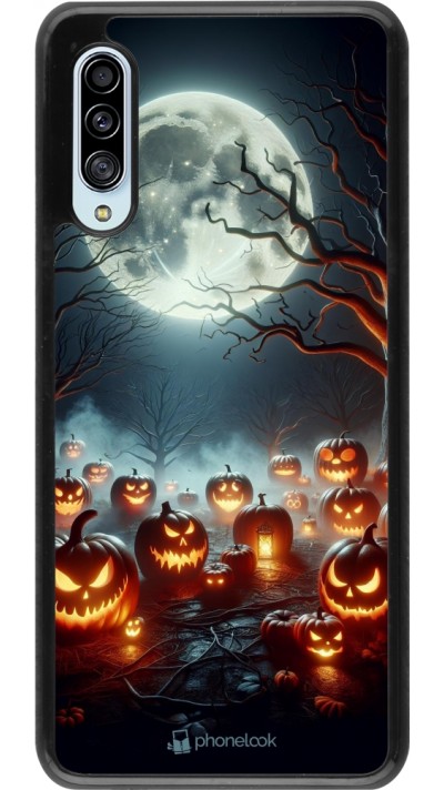 Coque Samsung Galaxy A90 5G - Halloween 2024 Many Pumpkins