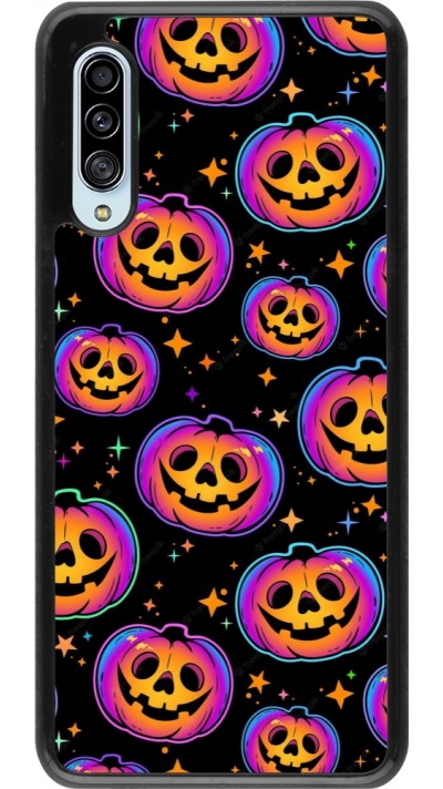 Coque Samsung Galaxy A90 5G - Halloween 2024 rainbow pumpkins