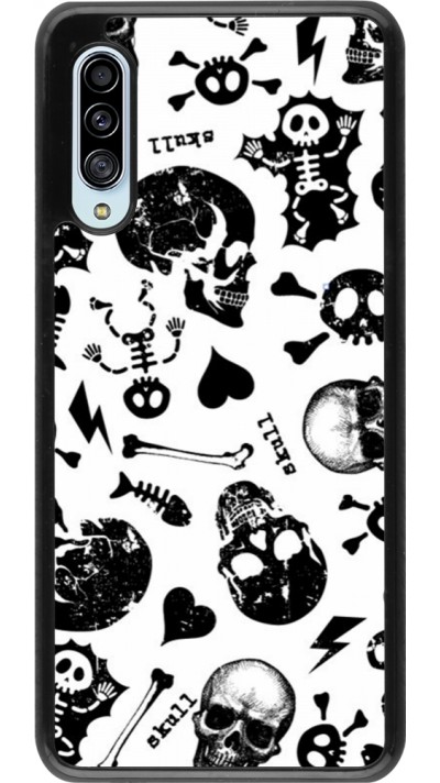 Coque Samsung Galaxy A90 5G - Halloween 2024 skeleton mix