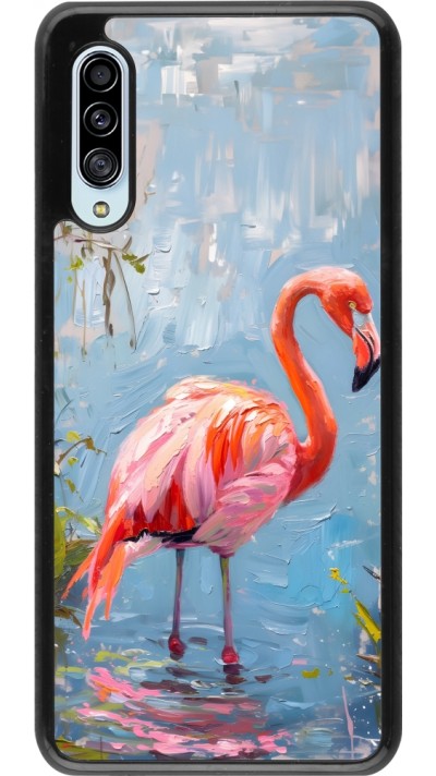 Coque Samsung Galaxy A90 5G - Paint Flamingo