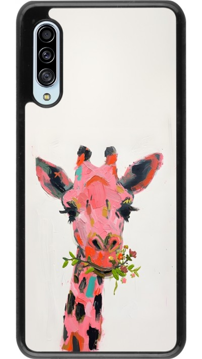 Coque Samsung Galaxy A90 5G - Pink Girafe Paint