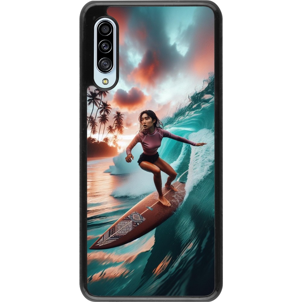 Samsung Galaxy A90 5G Case Hülle - Surferin aus Bali