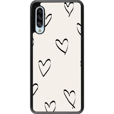 Coque Samsung Galaxy A90 5G - Valentine 2023 minimalist hearts