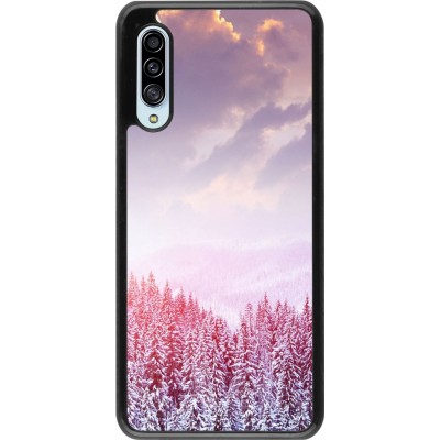 Coque Samsung Galaxy A90 5G - Winter 22 Pink Forest