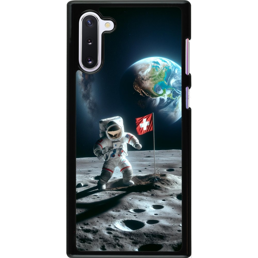 Coque Samsung Galaxy Note 10 - Astro Suisse sur lune