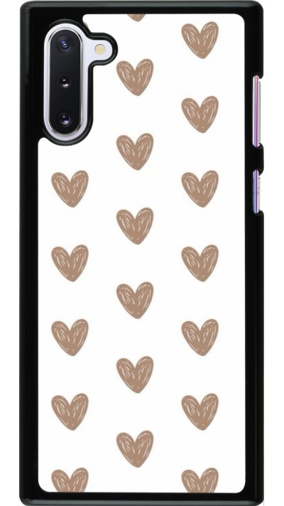 Coque Samsung Galaxy Note 10 - Autumn 2024 brown hearts