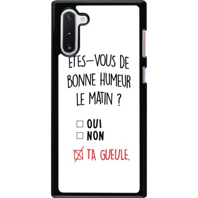 Coque Samsung Galaxy Note 10 - Bonne humeur matin