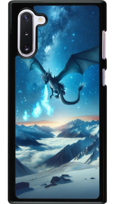 Coque Samsung Galaxy Note 10 - Dragon nocturne montagne