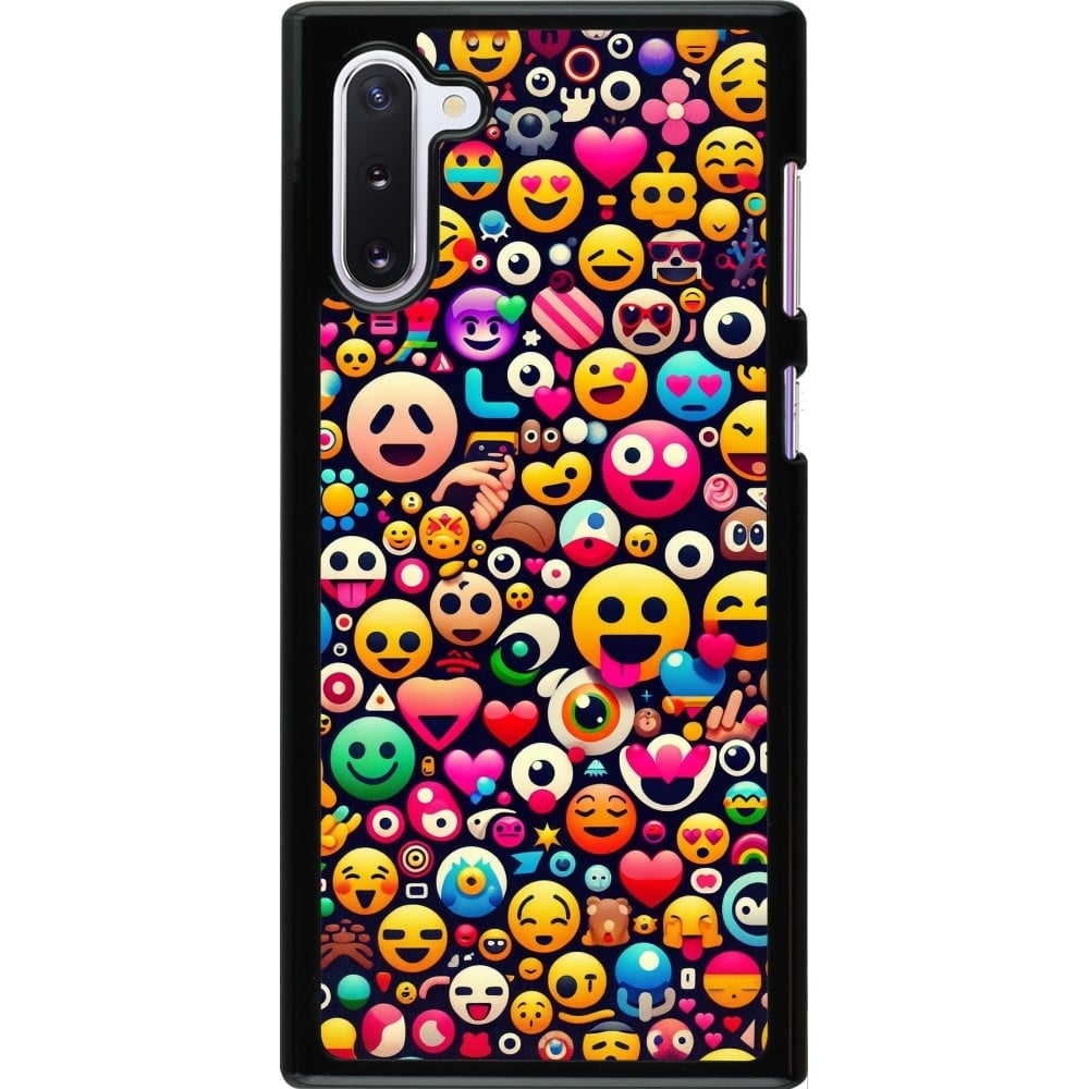 Coque Samsung Galaxy Note 10 - Emoji Mix Color