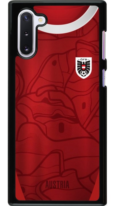 Coque Samsung Galaxy Note 10 - Maillot de football Autriche personnalisable