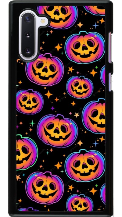 Coque Samsung Galaxy Note 10 - Halloween 2024 rainbow pumpkins