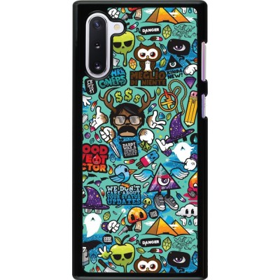 Coque Samsung Galaxy Note 10 - Mixed Cartoons Turquoise