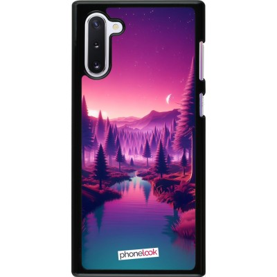 Coque Samsung Galaxy Note 10 - Paysage Violet-Rose