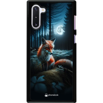 Coque Samsung Galaxy Note 10 - Renard lune forêt