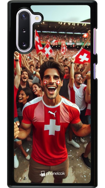 Coque Samsung Galaxy Note 10 - Supporter Suisse Euro 2024