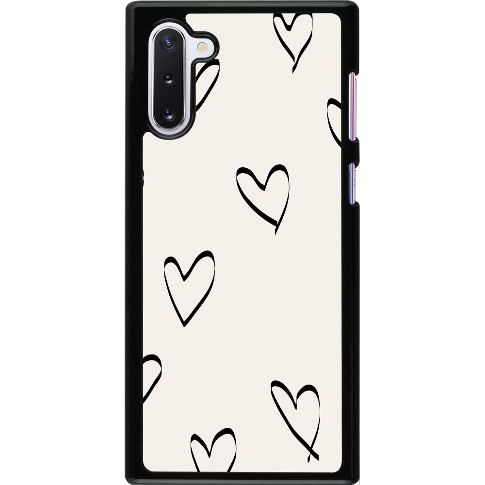 Coque Samsung Galaxy Note 10 - Valentine 2023 minimalist hearts