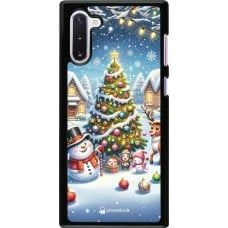 Coque Samsung Galaxy Note 10 - Noël 2023 bonhomme de neige et sapin