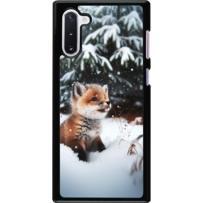 Coque Samsung Galaxy Note 10 - Noël 2023 Renardeau sapin