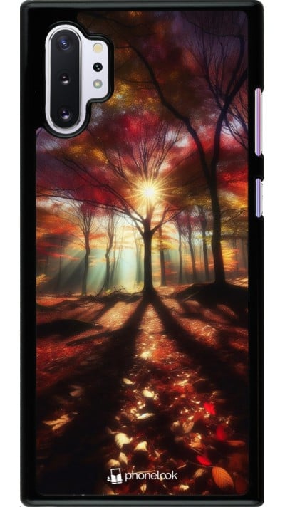 Coque Samsung Galaxy Note 10+ - Automne doré glare