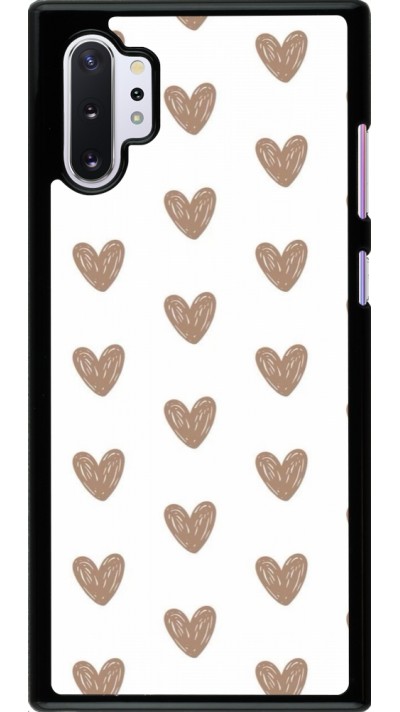 Coque Samsung Galaxy Note 10+ - Autumn 2024 brown hearts