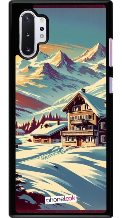 Coque Samsung Galaxy Note 10+ - Chalet montagne enneigée