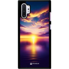 Coque Samsung Galaxy Note 10+ - Coucher soleil jaune violet